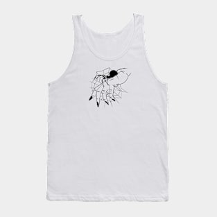 Witchcraft, spider on hand , spider web Tank Top